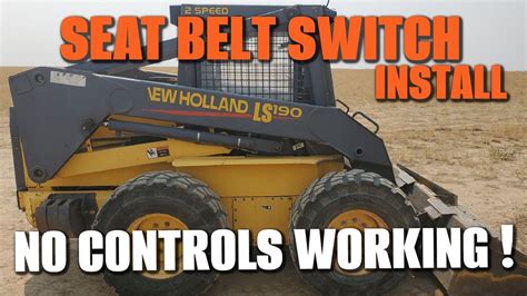 new holland skid steer seat belt switch|youtube skid steer seat switch.